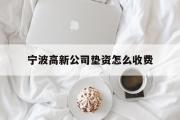 宁波高新公司垫资怎么收费